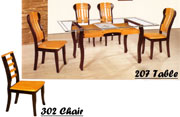 Dining Table 207 & Dining Chair 302