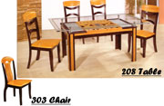 Dining Table 208 & Dining Chair 303