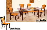 Dining Table 212 & Dining Chair 307